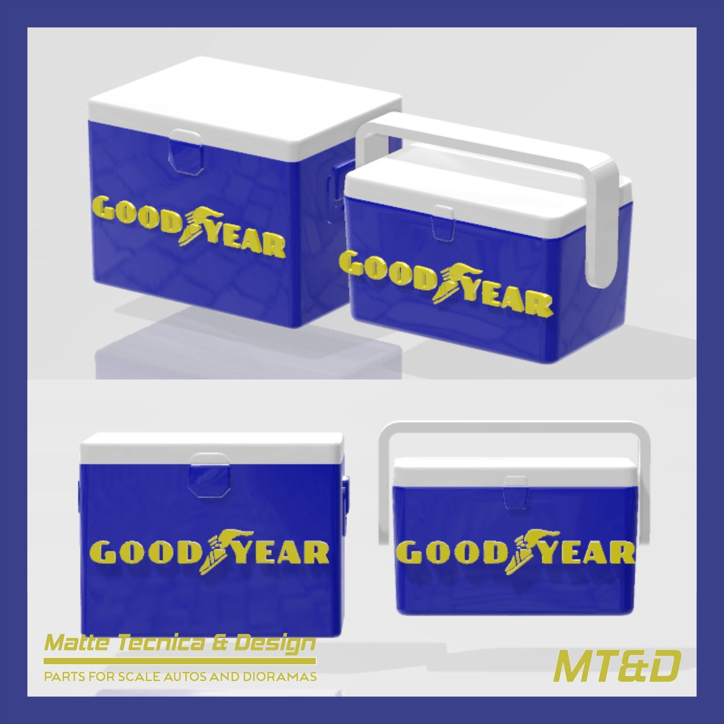 PACK OF 120 DIFFERENT ICE COOLERS FOR DIORAMAS AND SCALE CARS 3D print model_30