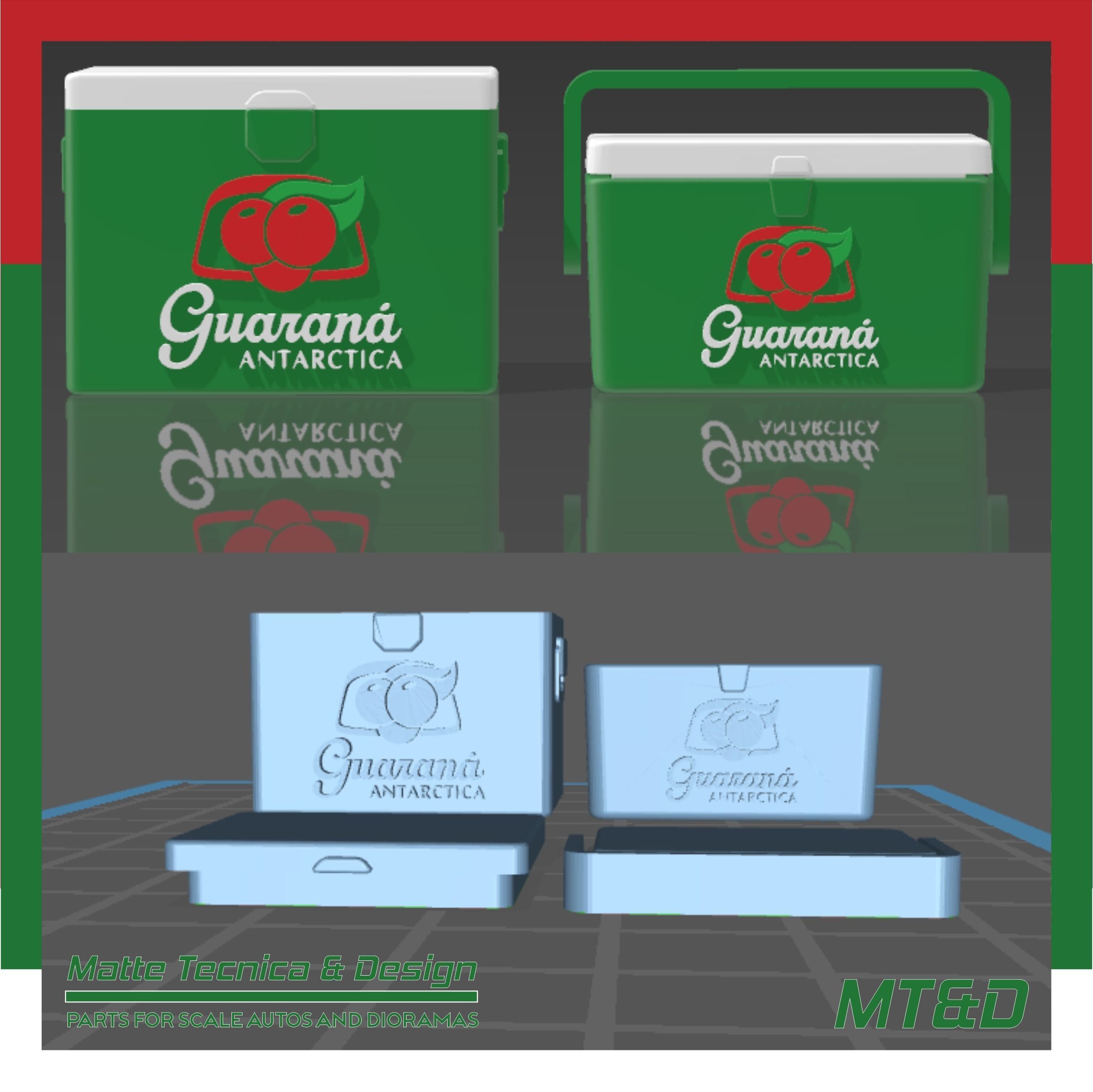 PACK OF 120 DIFFERENT ICE COOLERS FOR DIORAMAS AND SCALE CARS 3D print model_31