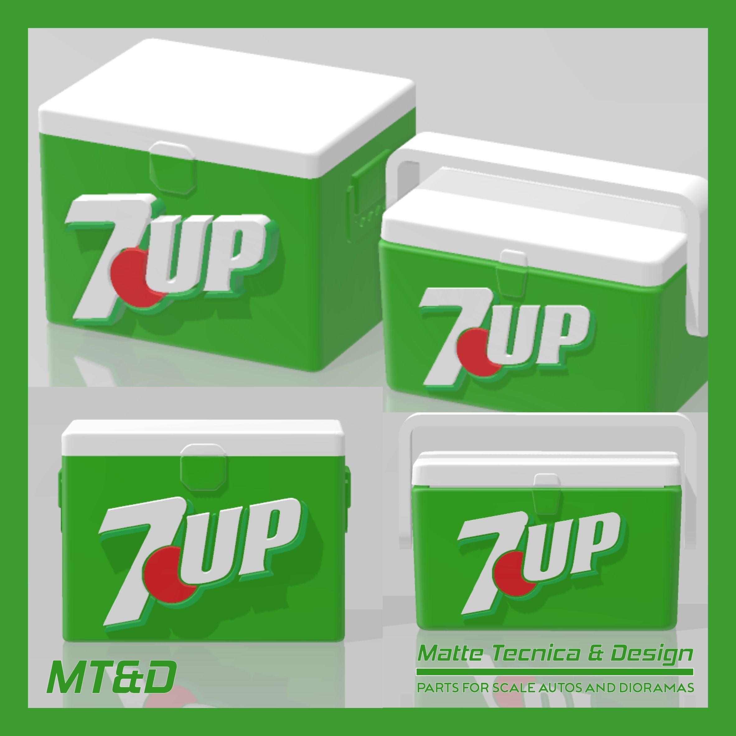 PACK OF 120 DIFFERENT ICE COOLERS FOR DIORAMAS AND SCALE CARS 3D print model_11