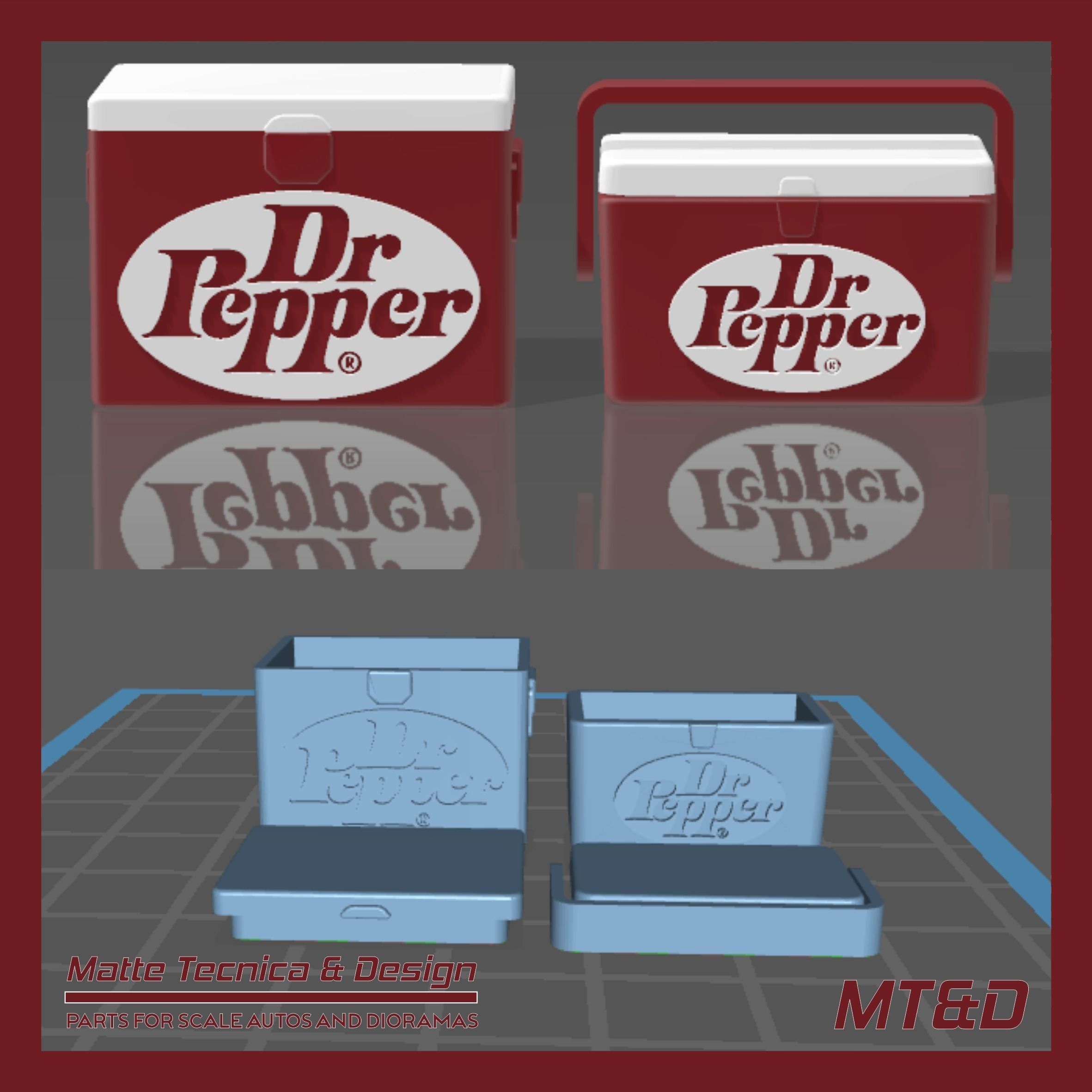 PACK OF 120 DIFFERENT ICE COOLERS FOR DIORAMAS AND SCALE CARS 3D print model_17