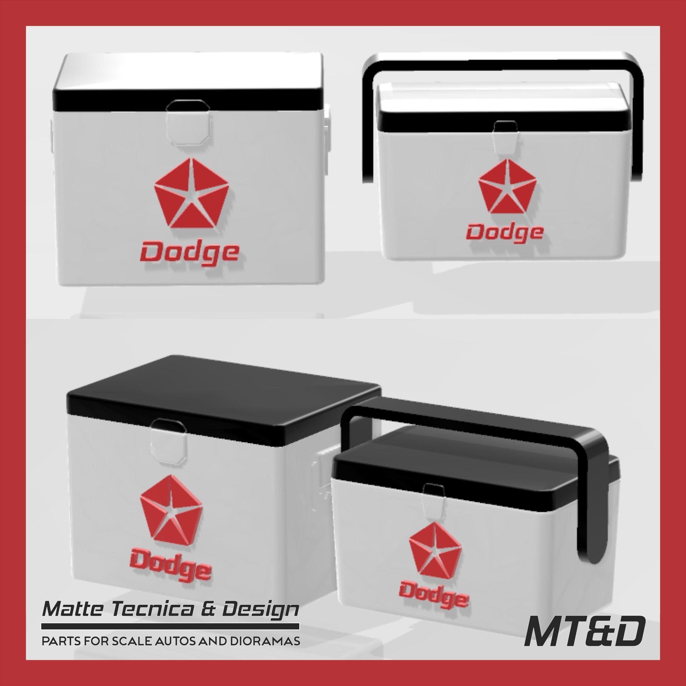 PACK OF 120 DIFFERENT ICE COOLERS FOR DIORAMAS AND SCALE CARS 3D print model_44