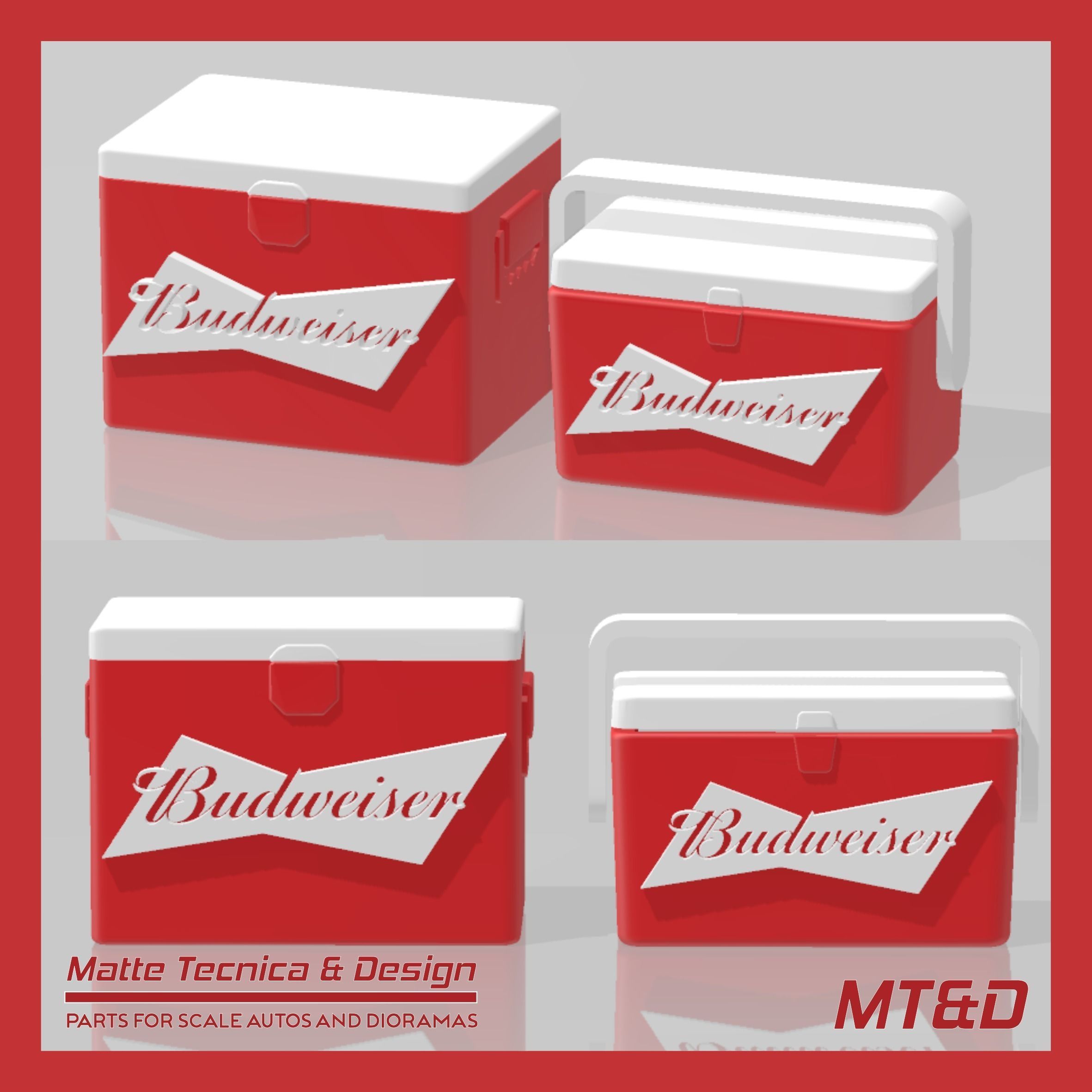 PACK OF 120 DIFFERENT ICE COOLERS FOR DIORAMAS AND SCALE CARS 3D print model_12