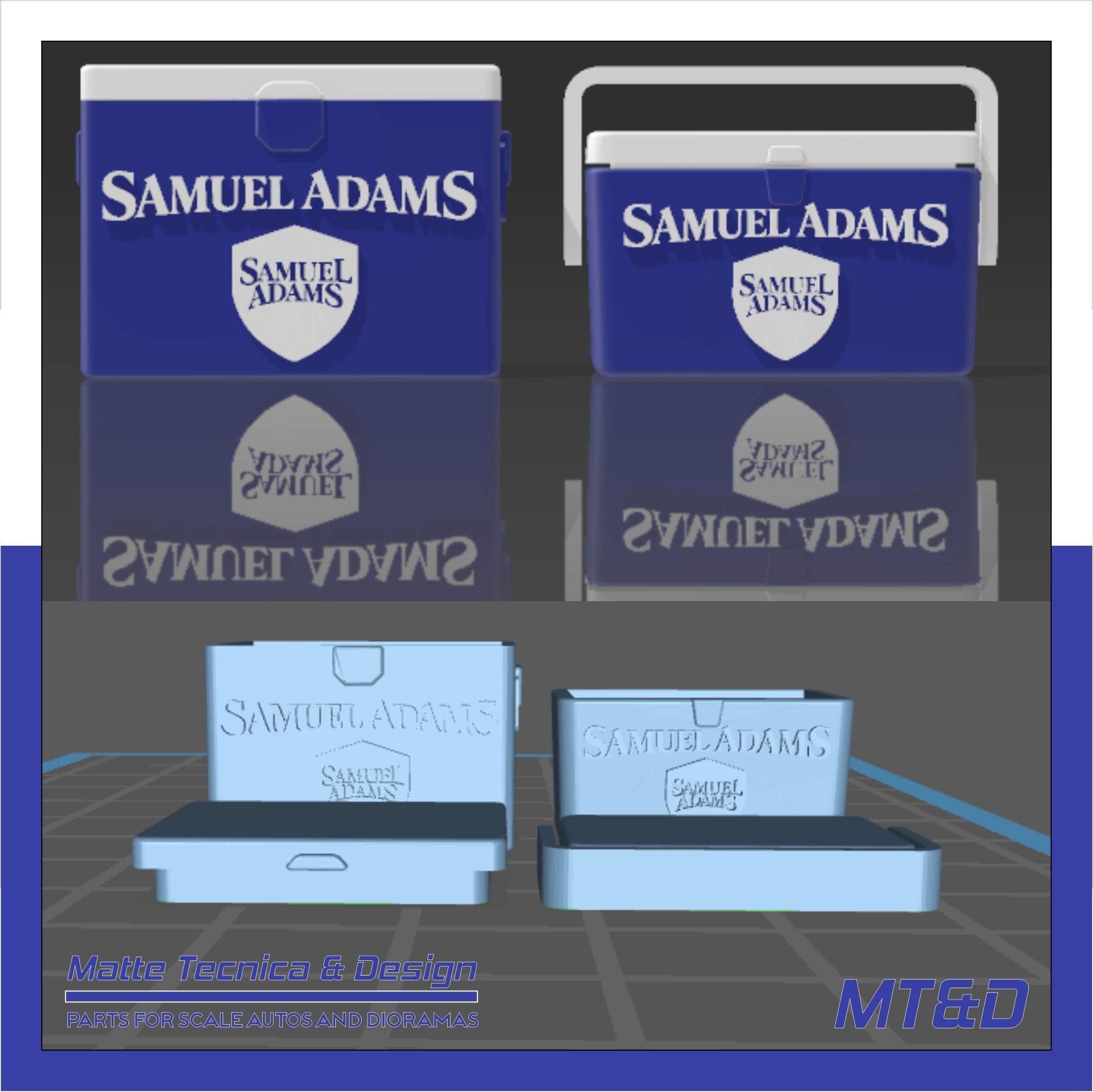 PACK OF 120 DIFFERENT ICE COOLERS FOR DIORAMAS AND SCALE CARS 3D print model_24