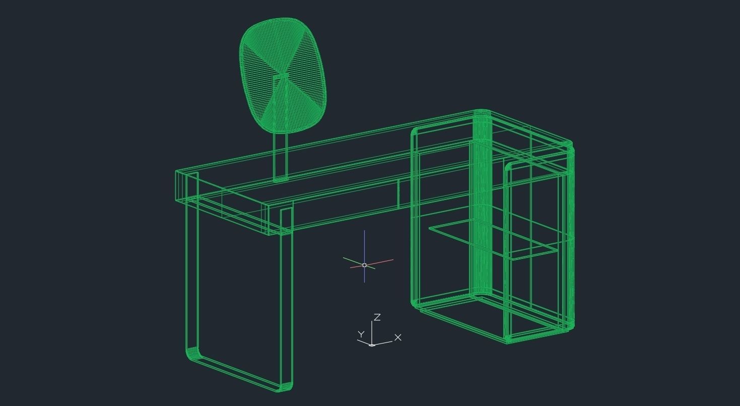 Fendi Icon Lady Desk 2023 Low-poly 3D model_8