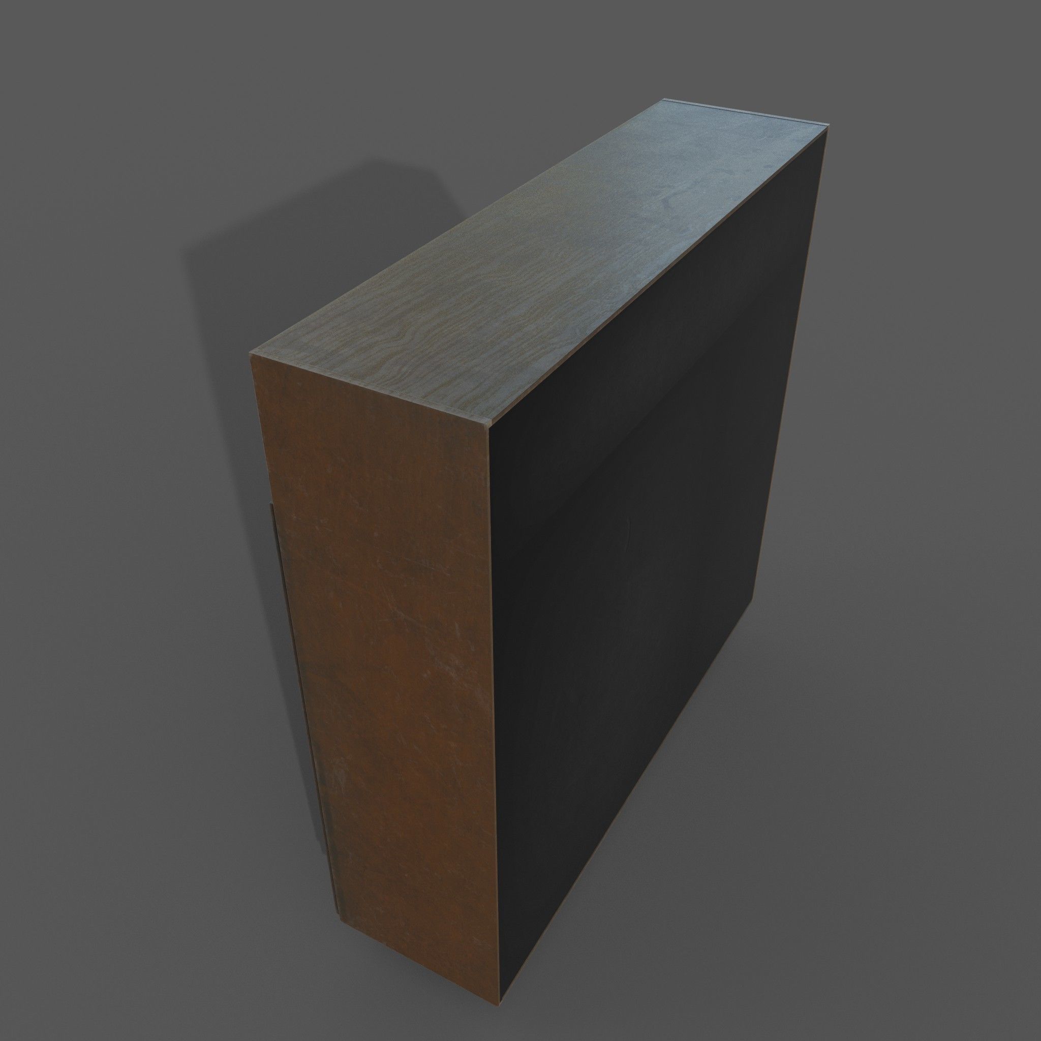 Old dirt closet Low-poly 3D model_7