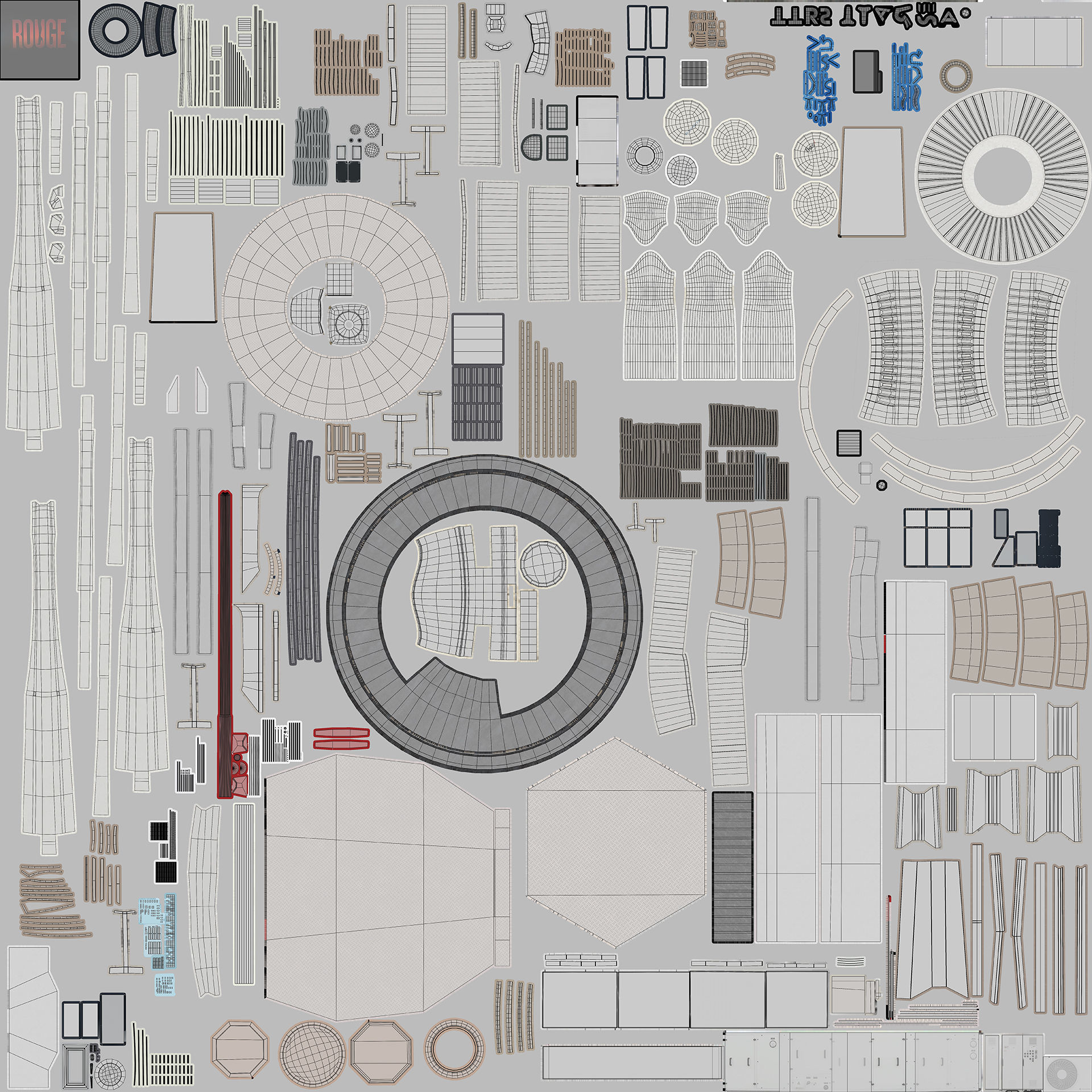 Stratosphere Tower  3D model_9