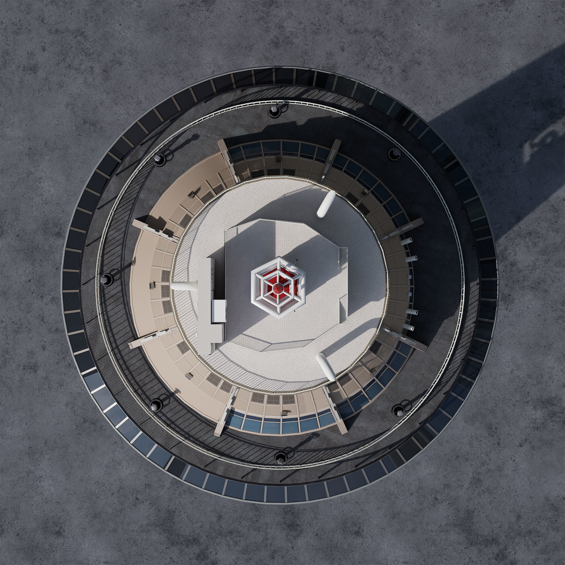 Stratosphere Tower  3D model_3