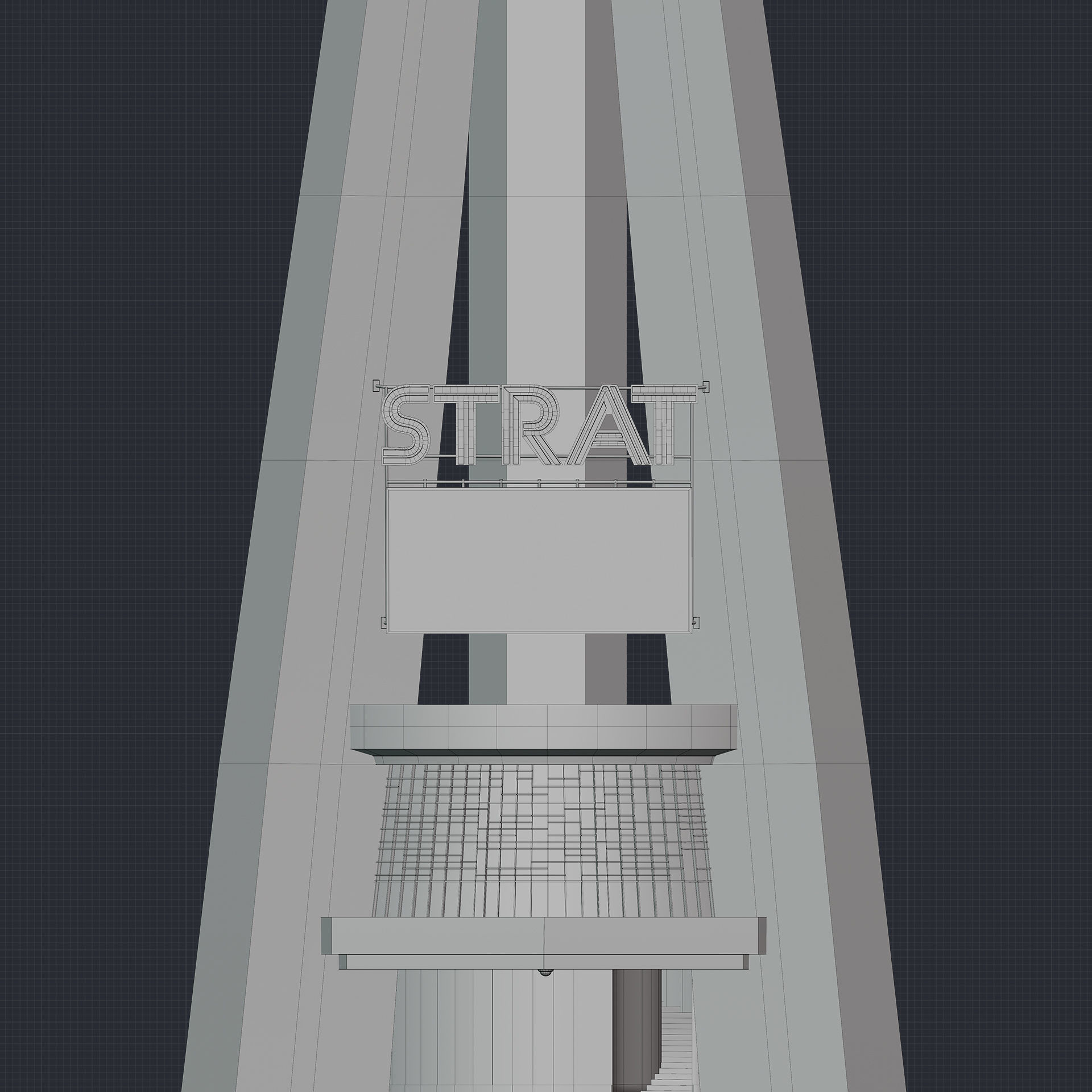 Stratosphere Tower  3D model_7