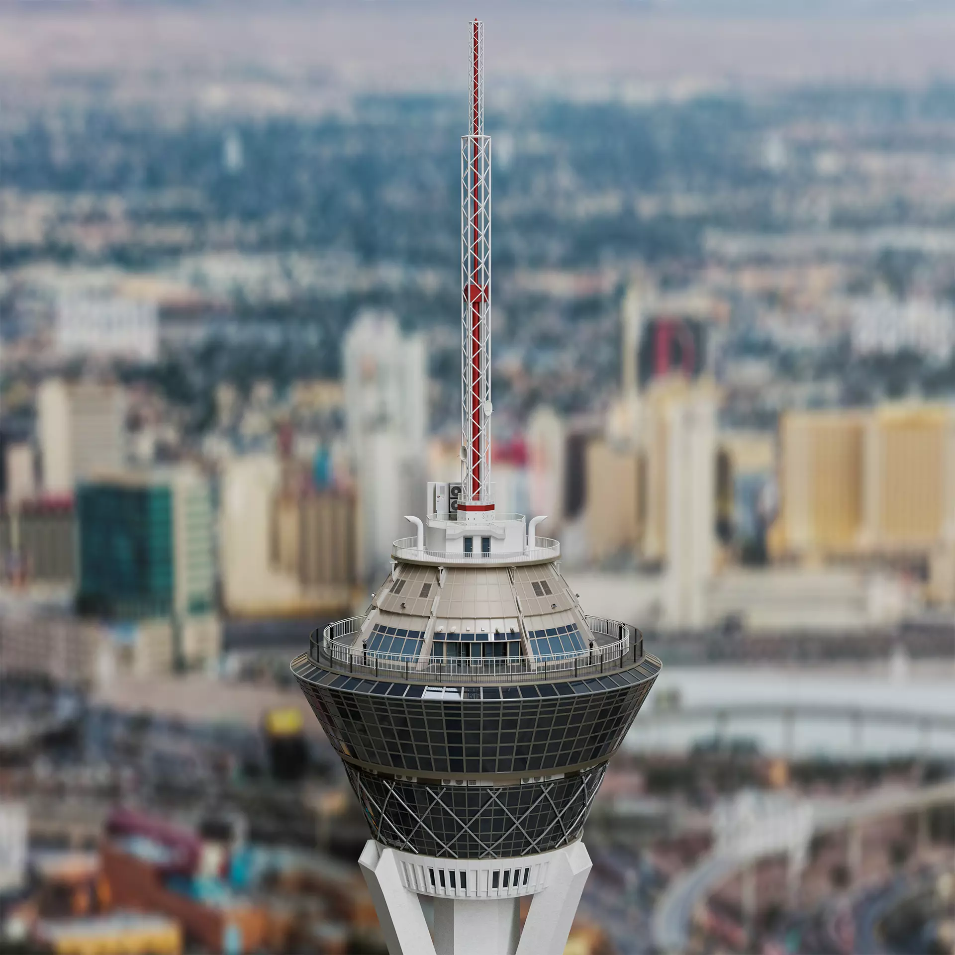 Stratosphere Tower  3D model_0