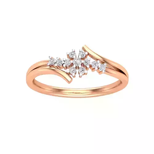 Women Wedding Engagement Ring STL OBJ FBX Renders Details 3D print model