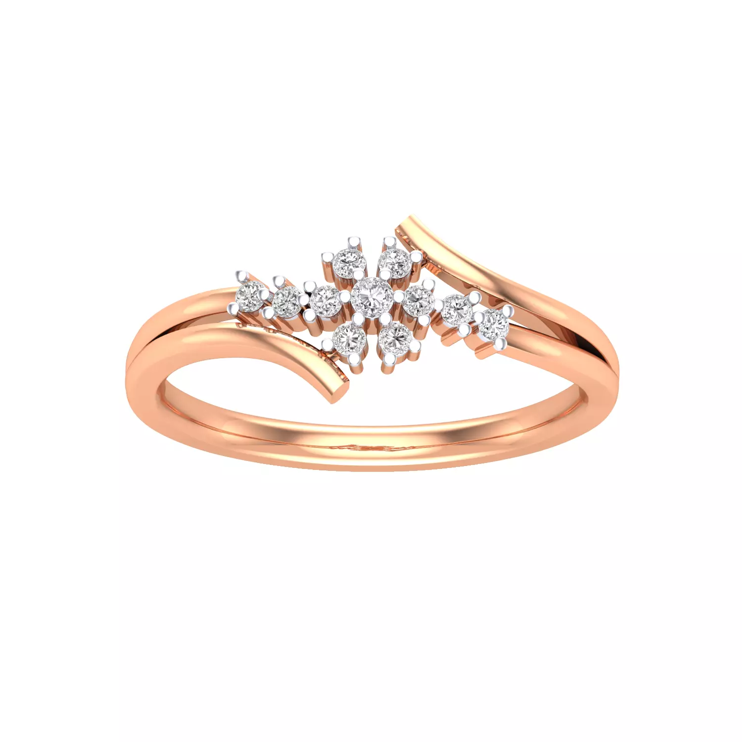 Women Wedding Engagement Ring STL OBJ FBX Renders Details 3D print model_0