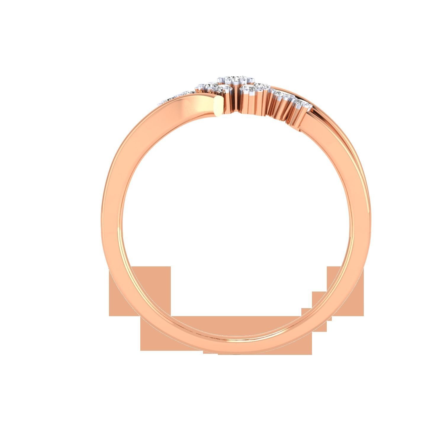Women Wedding Engagement Ring STL OBJ FBX Renders Details 3D print model_2