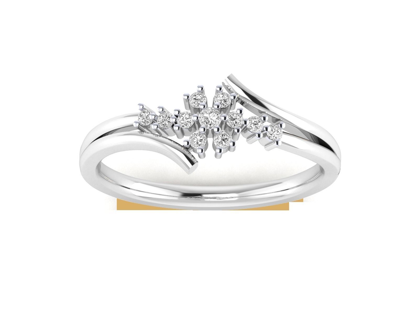 Women Wedding Engagement Ring STL OBJ FBX Renders Details 3D print model_23