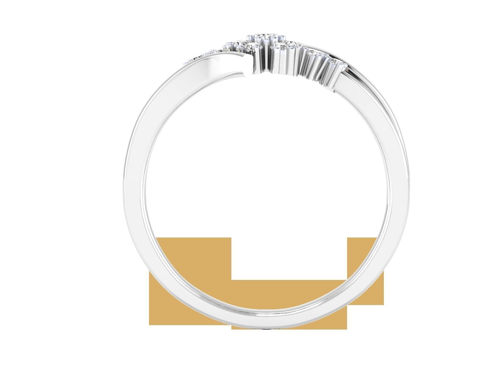 Women Wedding Engagement Ring STL OBJ FBX Renders Details 3D print model_17