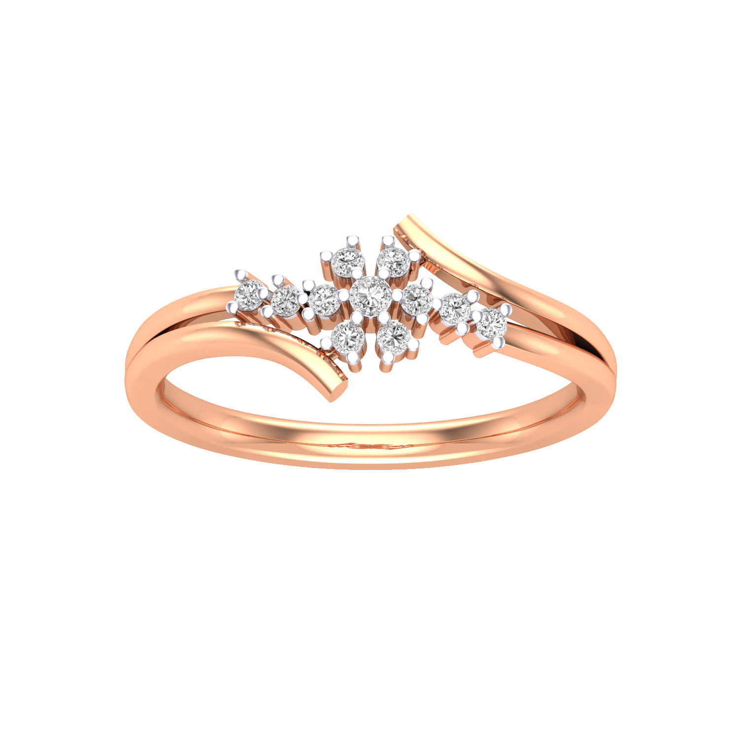 Women Wedding Engagement Ring STL OBJ FBX Renders Details 3D print model_11