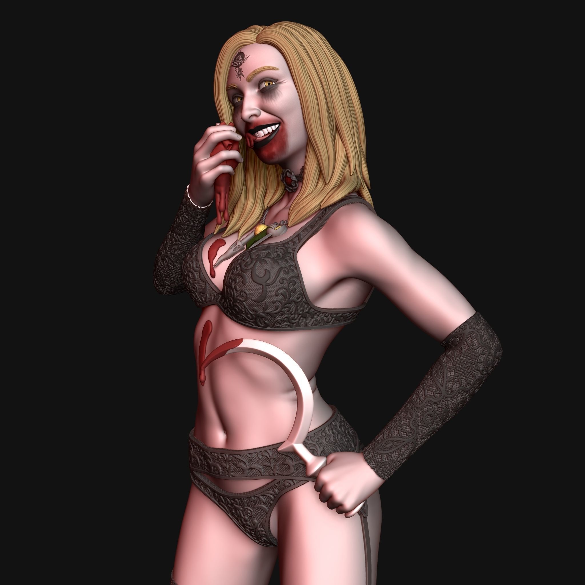 Resident Evil Village Dimitrescu Daughter 3D Print DEMO Free 3D print model_13