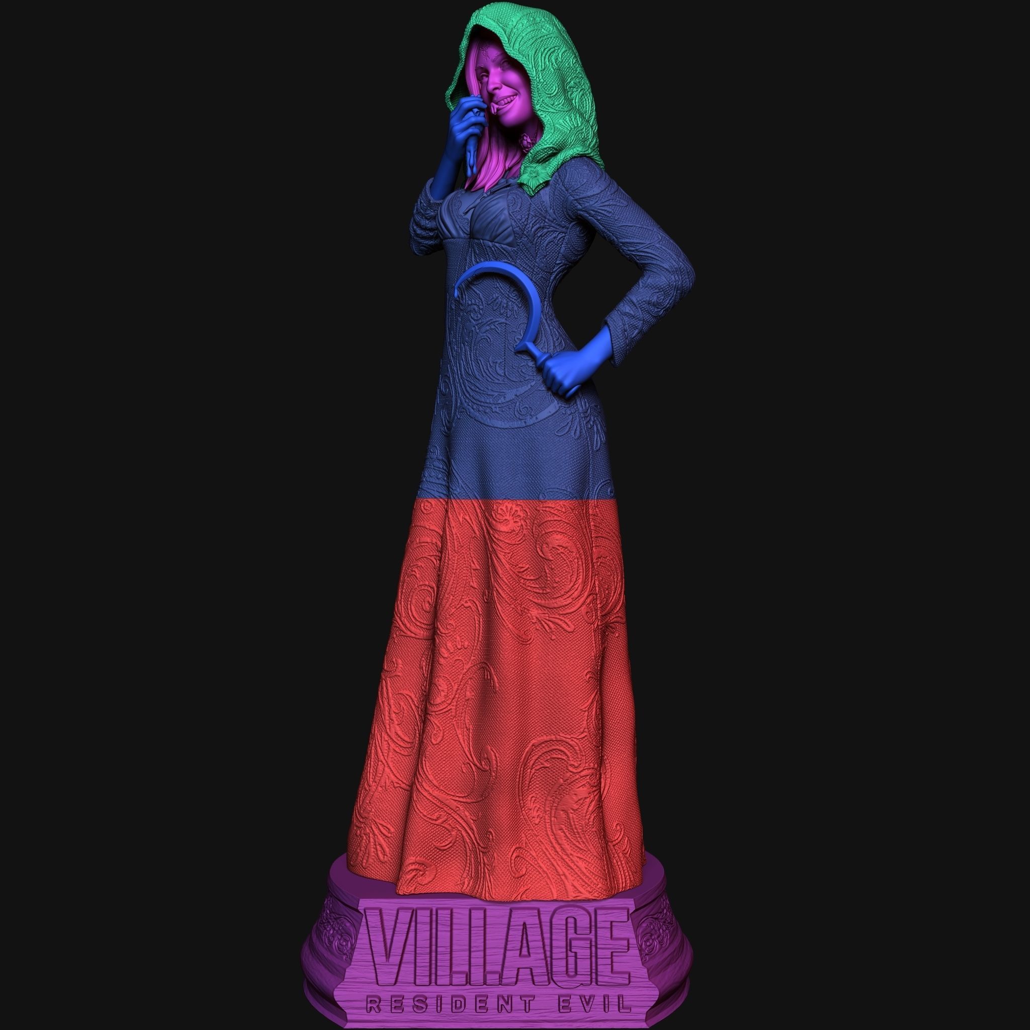 Resident Evil Village Dimitrescu Daughter 3D Print DEMO Free 3D print model_12
