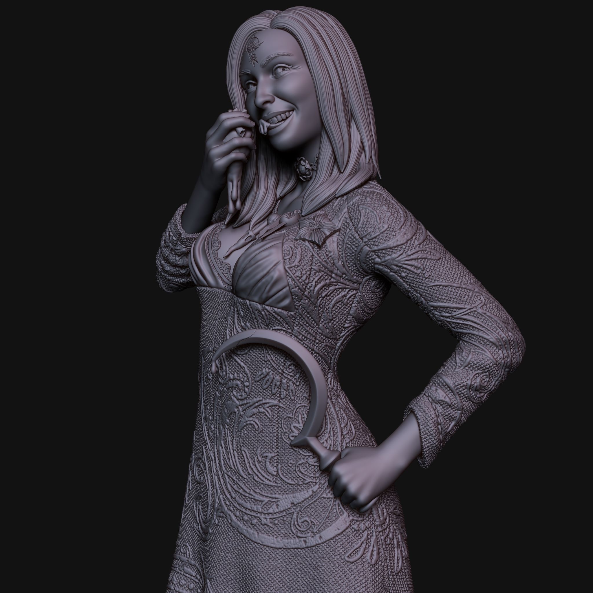 Resident Evil Village Dimitrescu Daughter 3D Print DEMO Free 3D print model_11