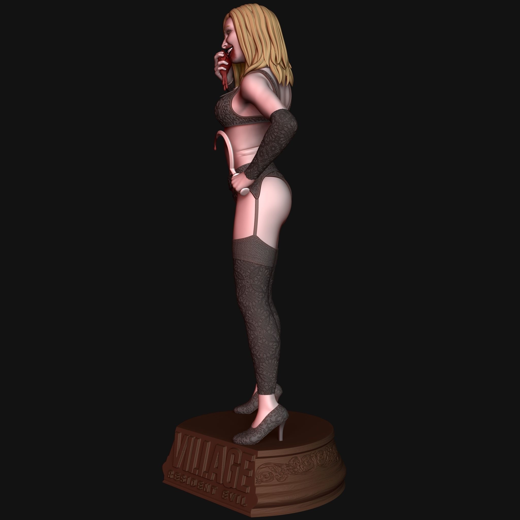 Resident Evil Village Dimitrescu Daughter 3D Print DEMO Free 3D print model_15