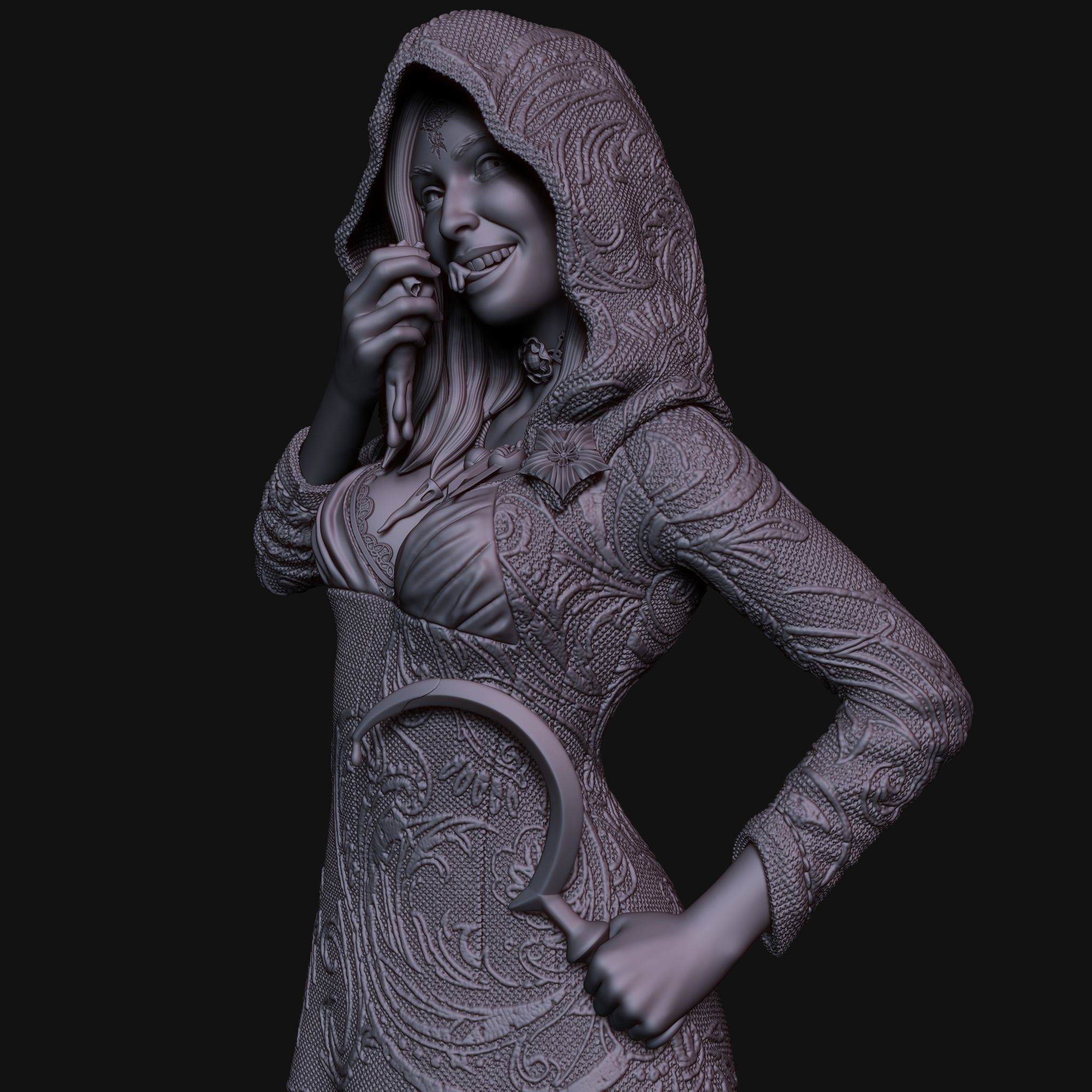 Resident Evil Village Dimitrescu Daughter 3D Print DEMO Free 3D print model_5
