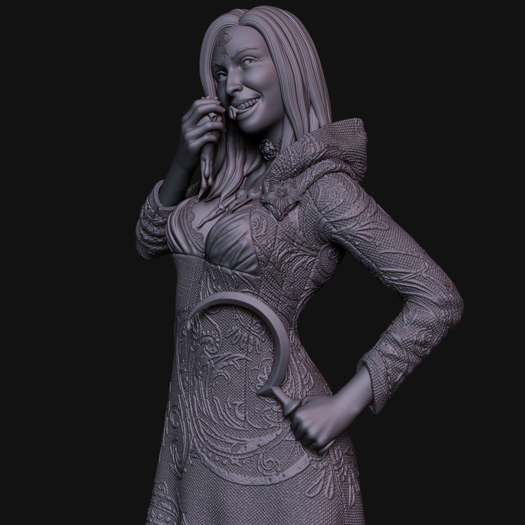 Resident Evil Village Dimitrescu Daughter 3D Print DEMO Free 3D print model_6
