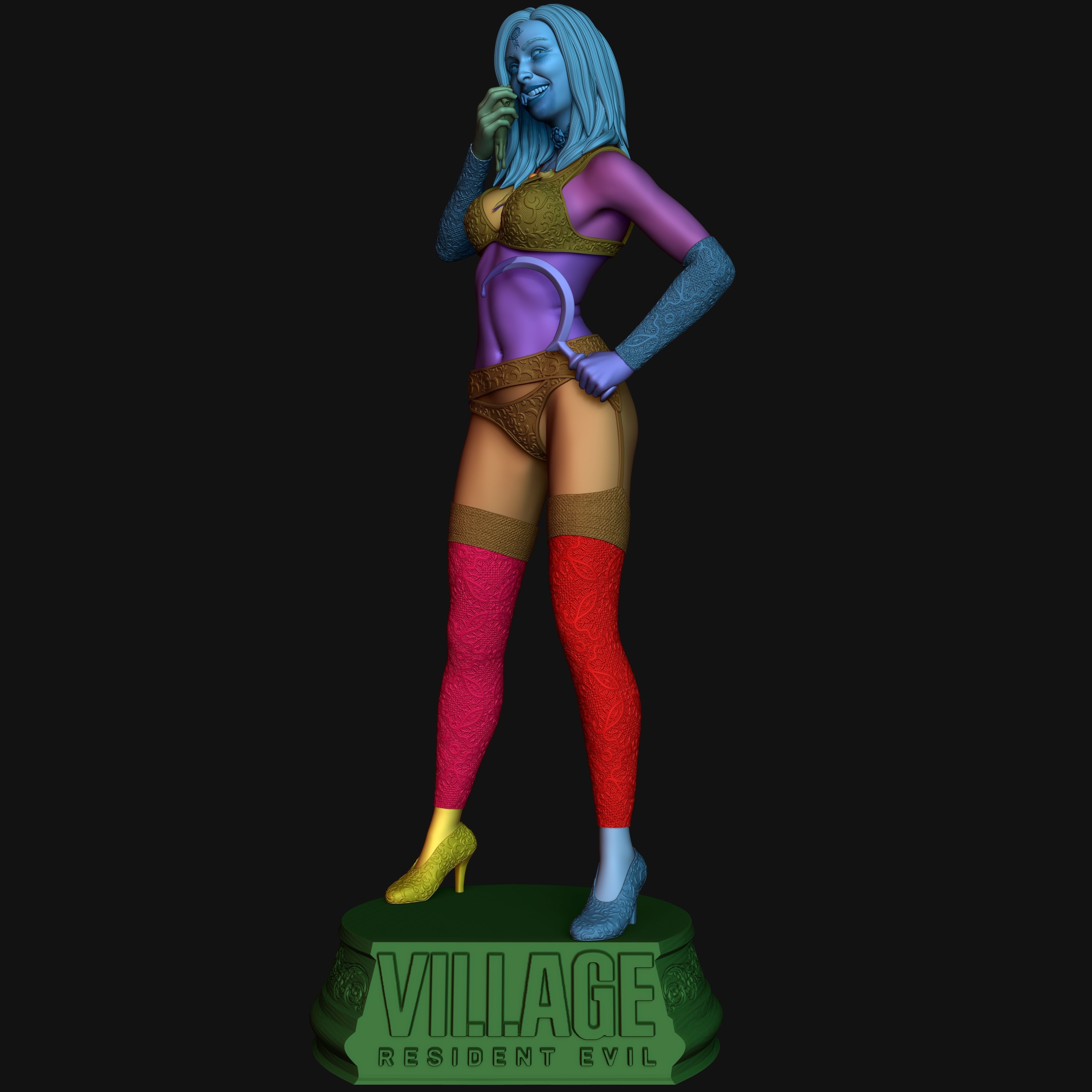 Resident Evil Village Dimitrescu Daughter 3D Print DEMO Free 3D print model_19