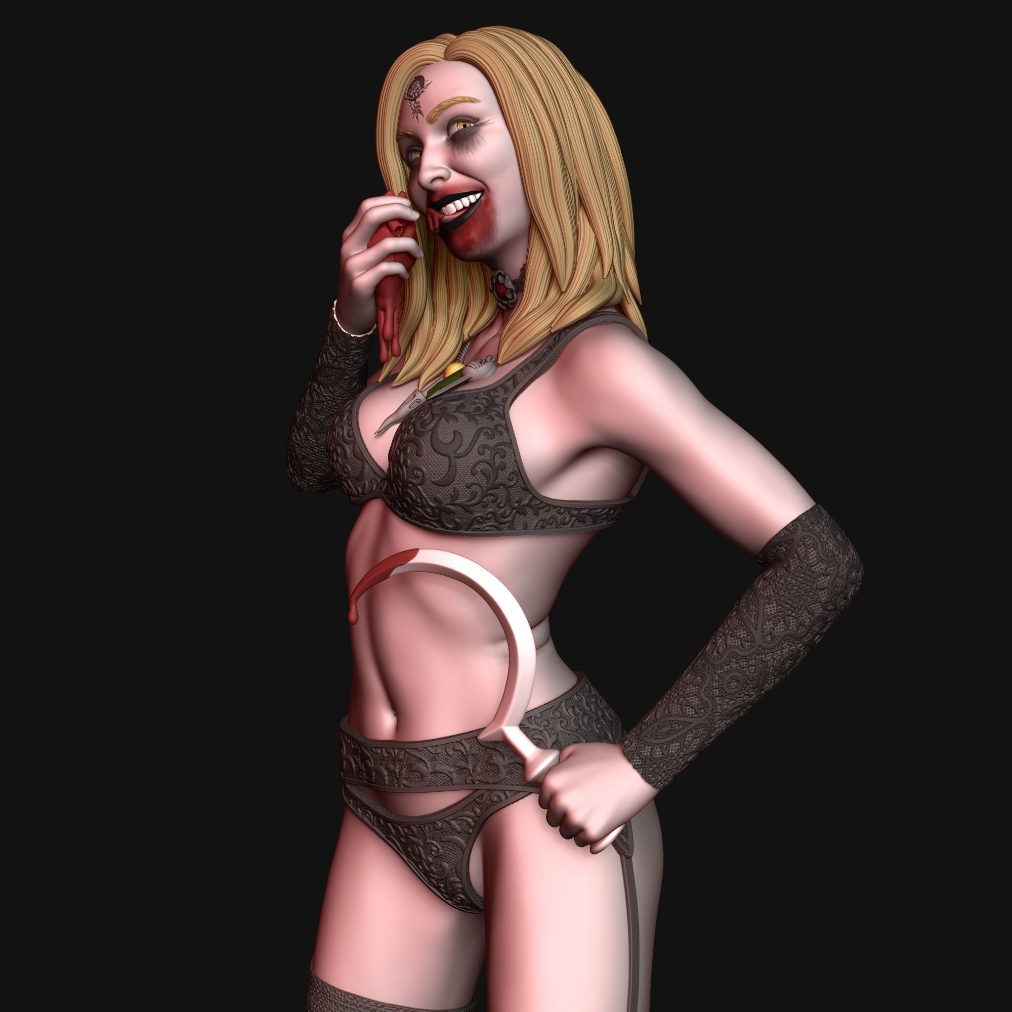 Resident Evil Village Dimitrescu Daughter 3D Print DEMO Free 3D print model_18