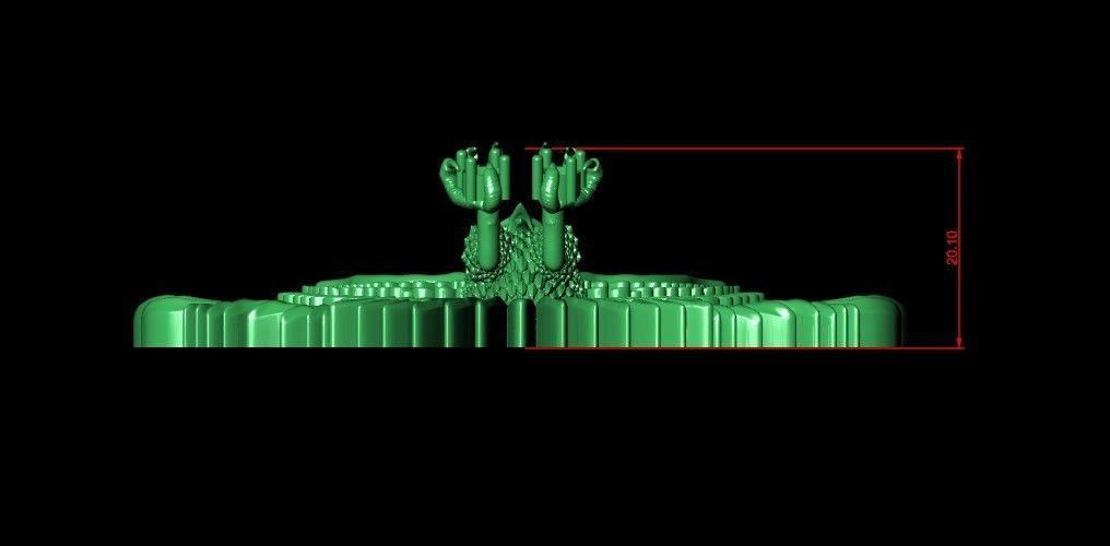 Eagle Pendant 3D print model_16