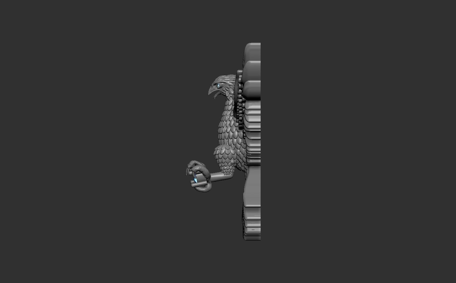 Eagle Pendant 3D print model_2