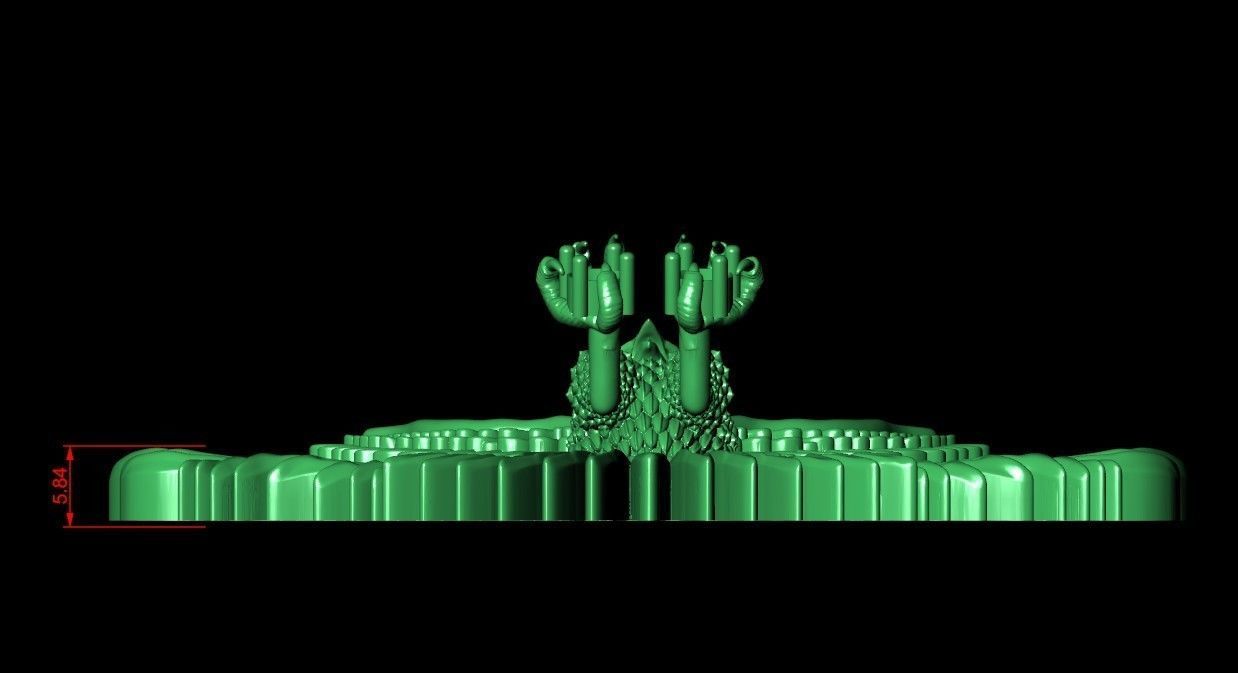 Eagle Pendant 3D print model_18