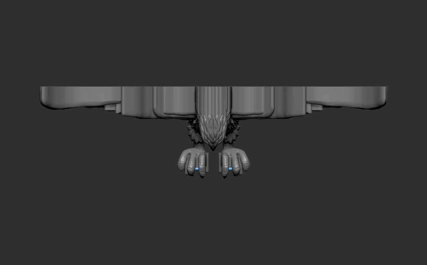 Eagle Pendant 3D print model_4