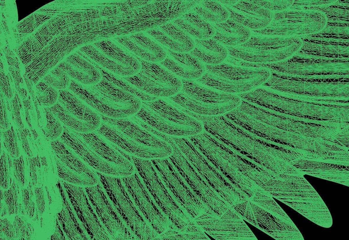 Eagle Pendant 3D print model_23