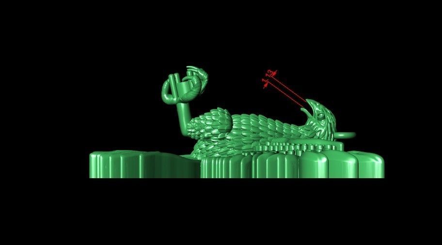 Eagle Pendant 3D print model_19