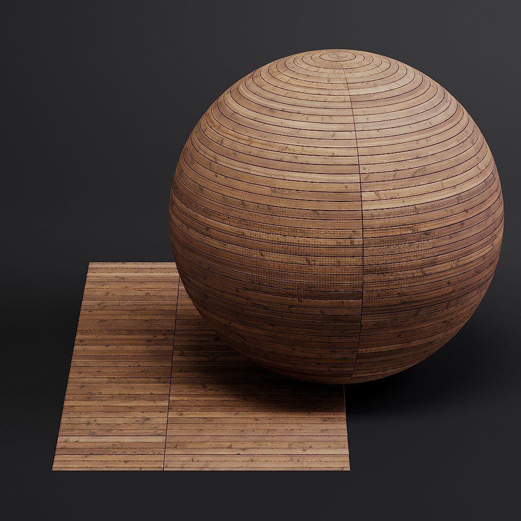 Wood Floors vol03 Terrace 8K Seamless PBR Materials  Texture_9