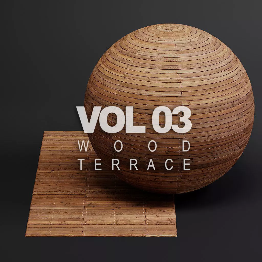 Wood Floors vol03 Terrace 8K Seamless PBR Materials  Texture_0