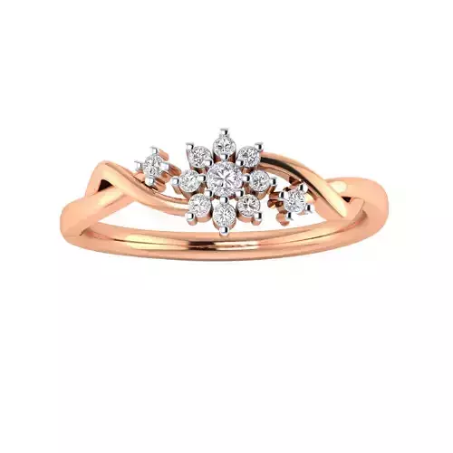 Women Wedding Engagement Ring STL OBJ FBX Renders Details 3D print model