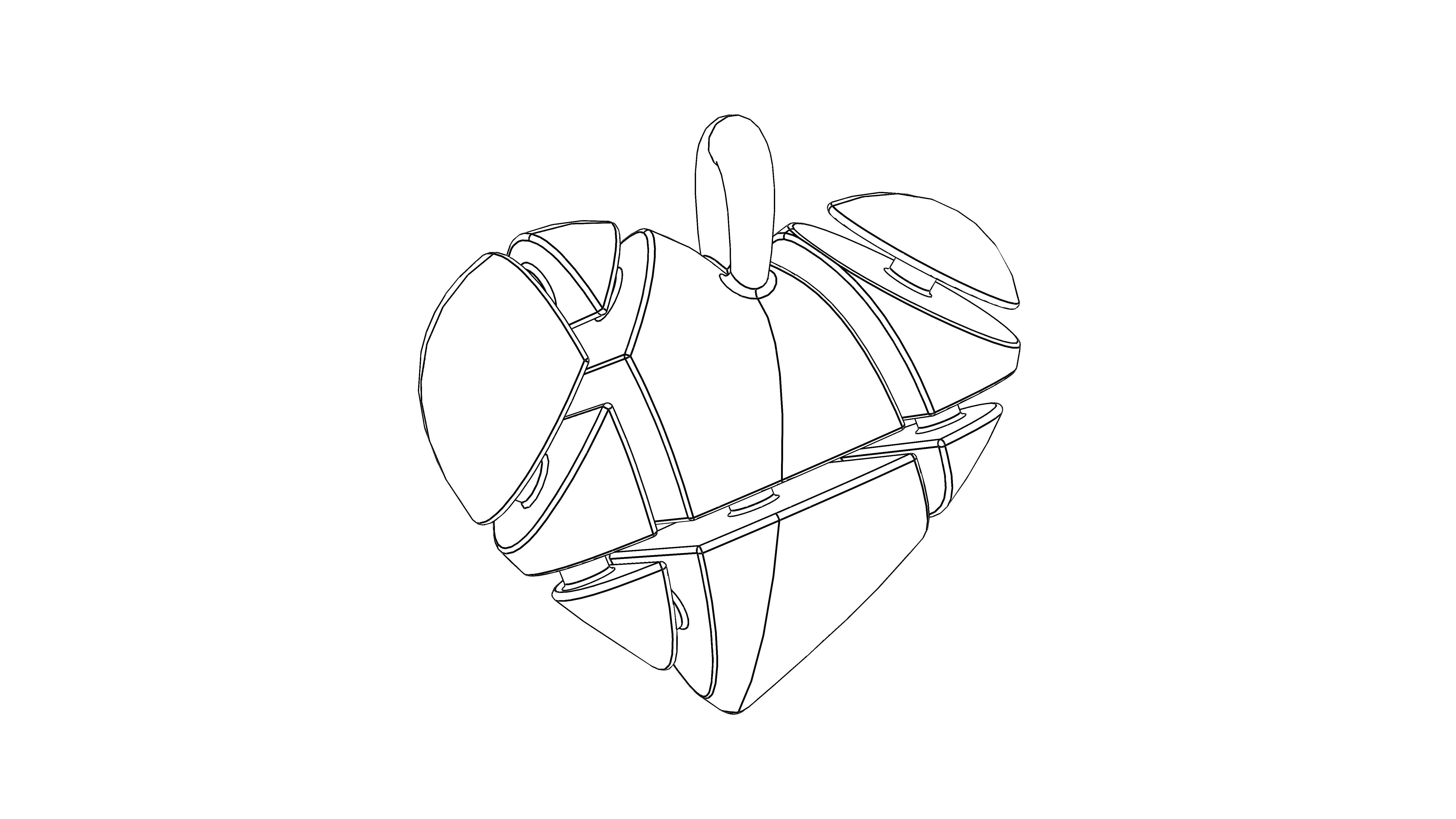 Broken Heart Pendant 3D print model_2