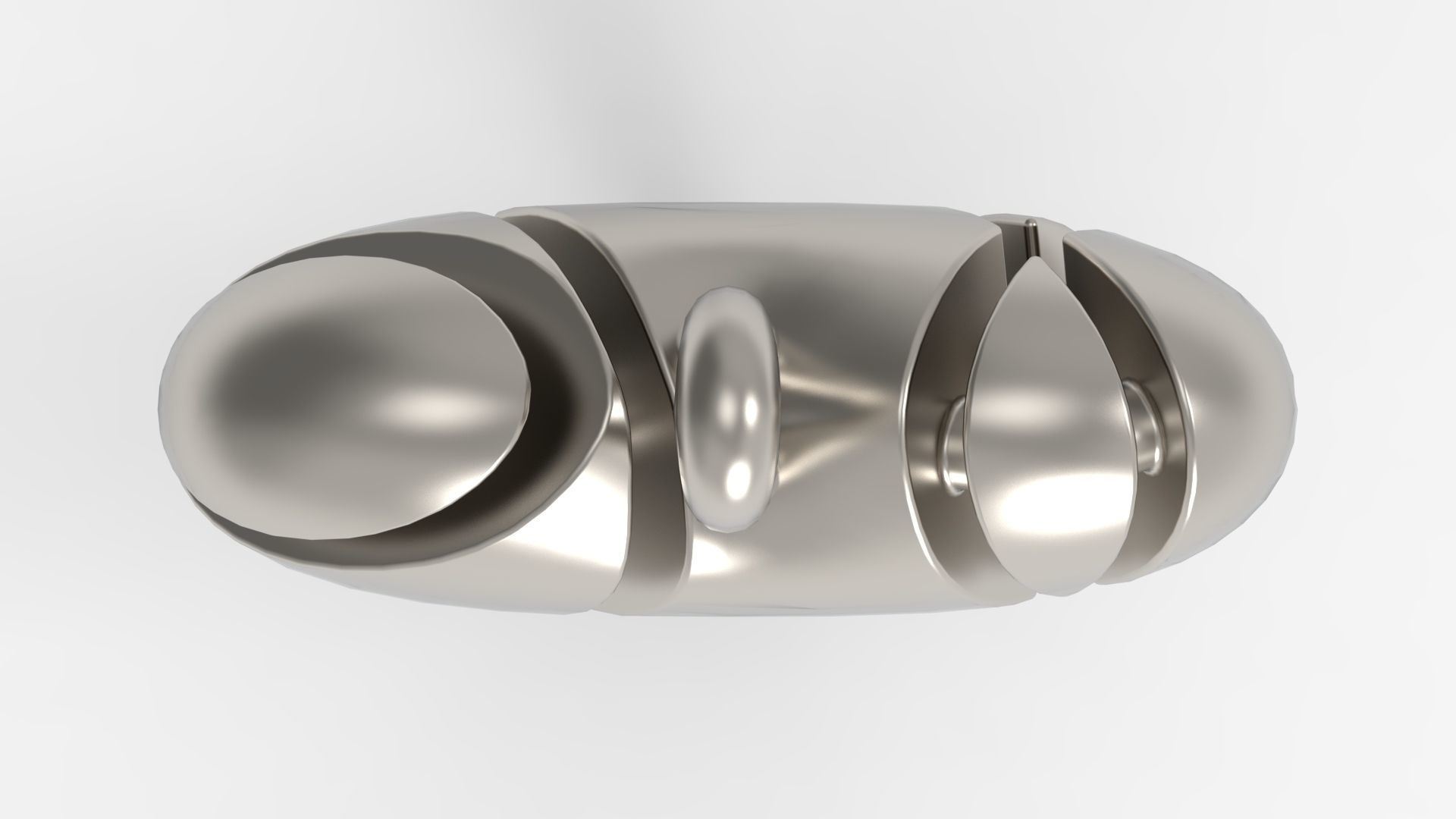 Broken Heart Pendant 3D print model_5