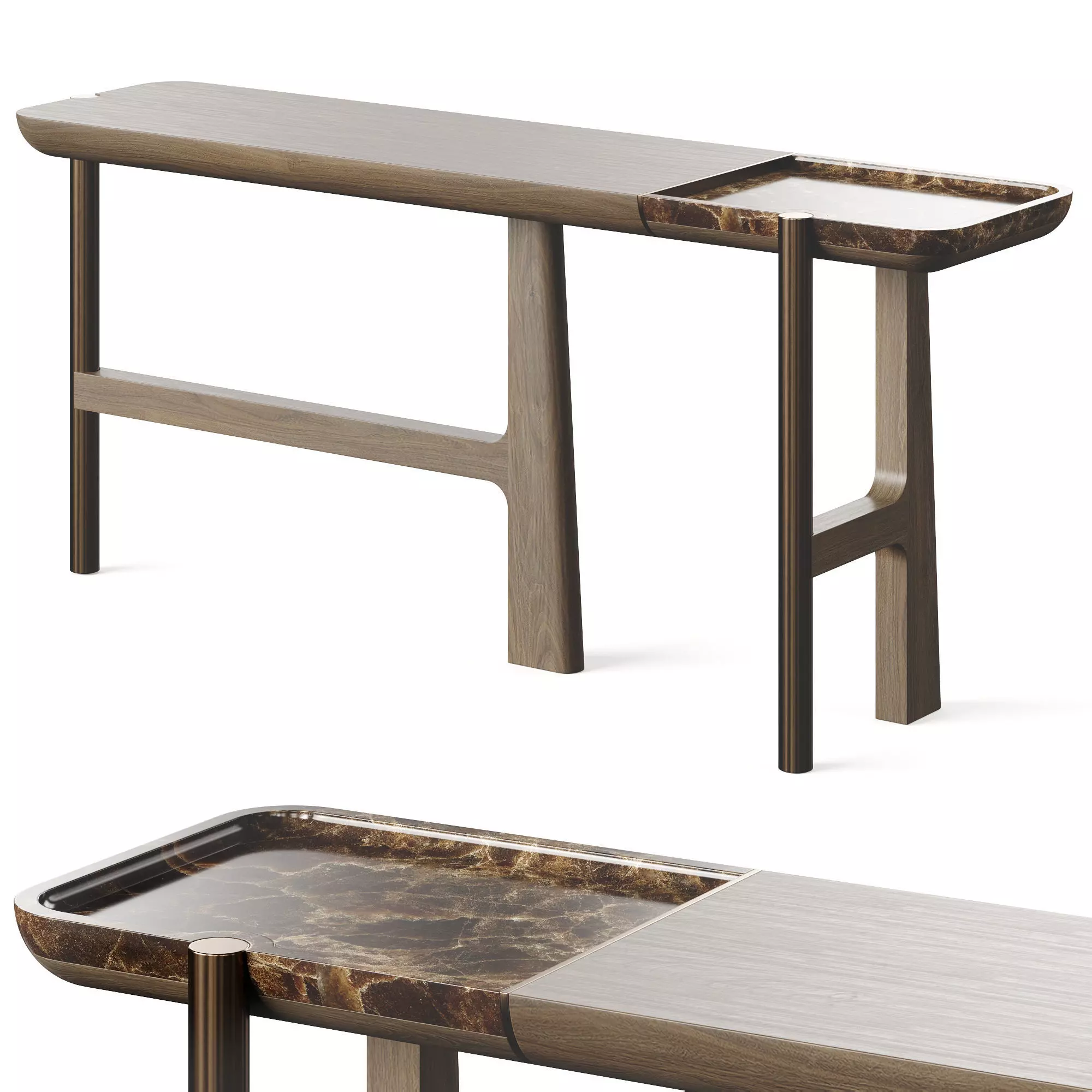 Atelier Tortil Land3 Console Mutenye Low-poly 3D model
