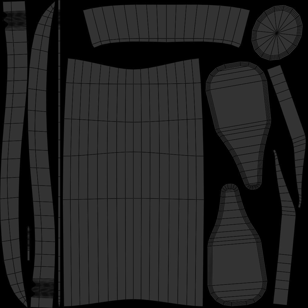 Saber 3 Low-poly 3D model_7