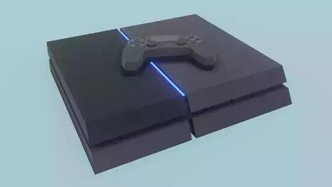 Low Poly Playstation 4 Fat