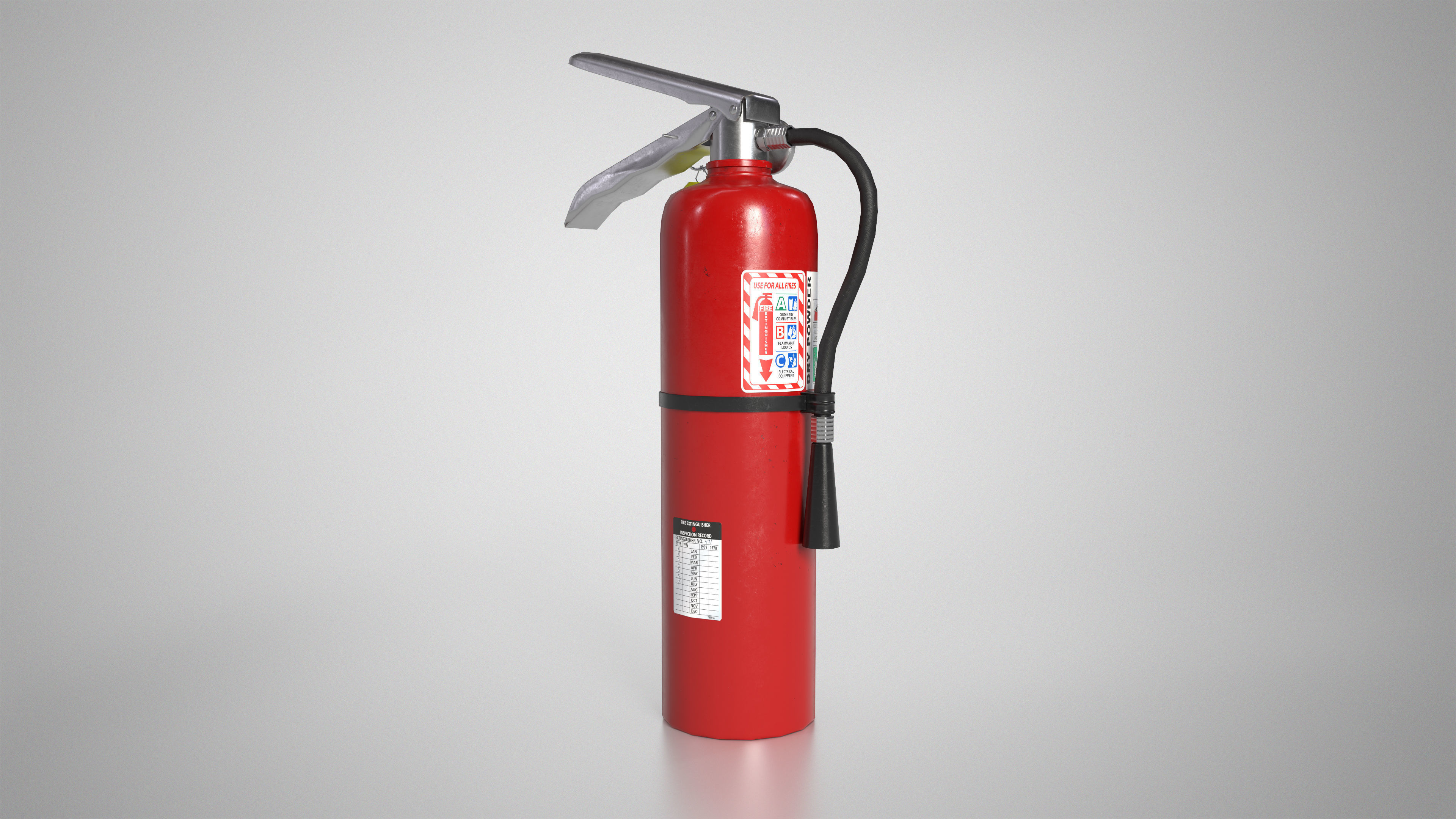 Fire Extinguisher Gameready Unreal Engine Low-poly 3D model_8