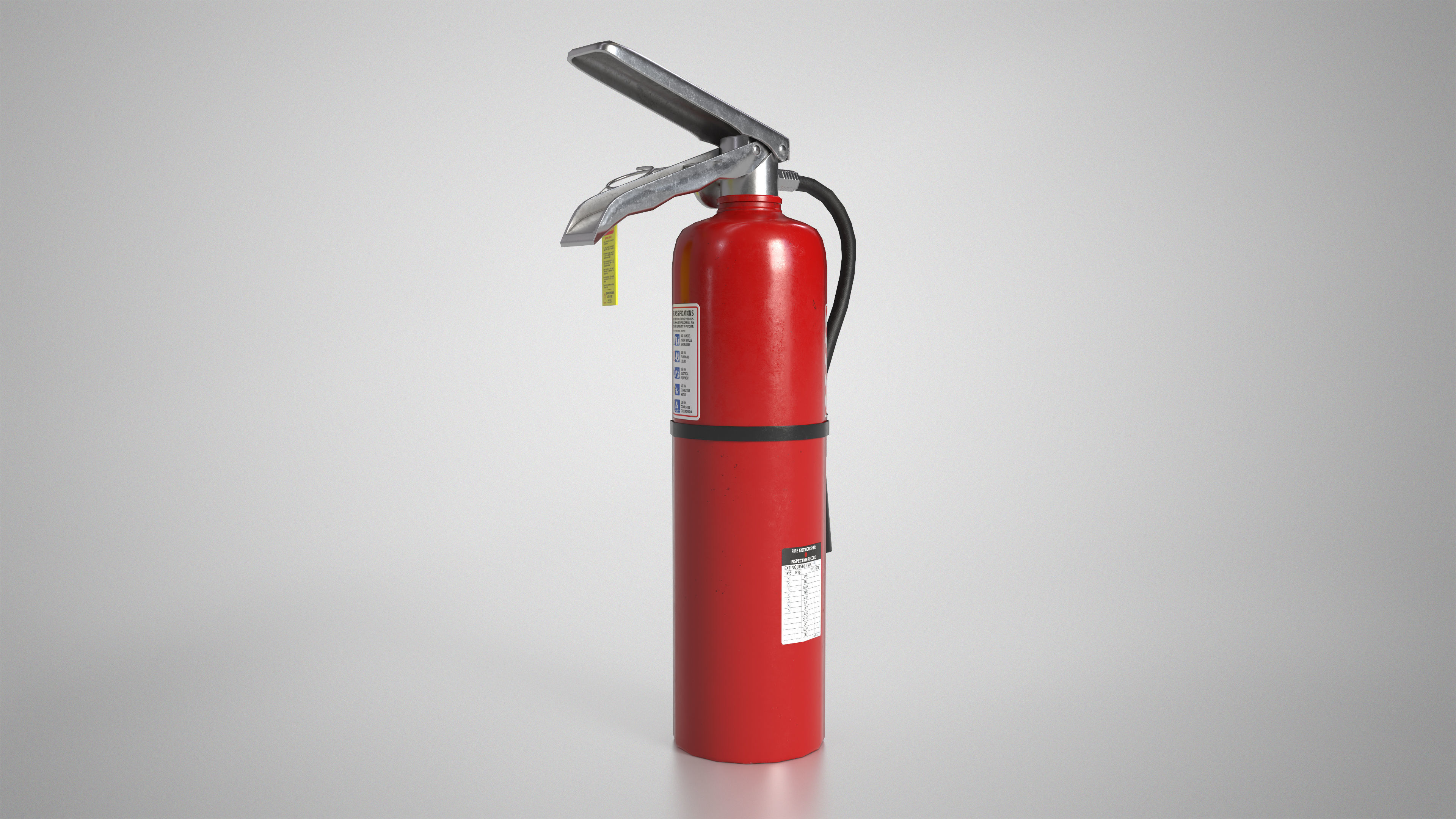 Fire Extinguisher Gameready Unreal Engine Low-poly 3D model_6