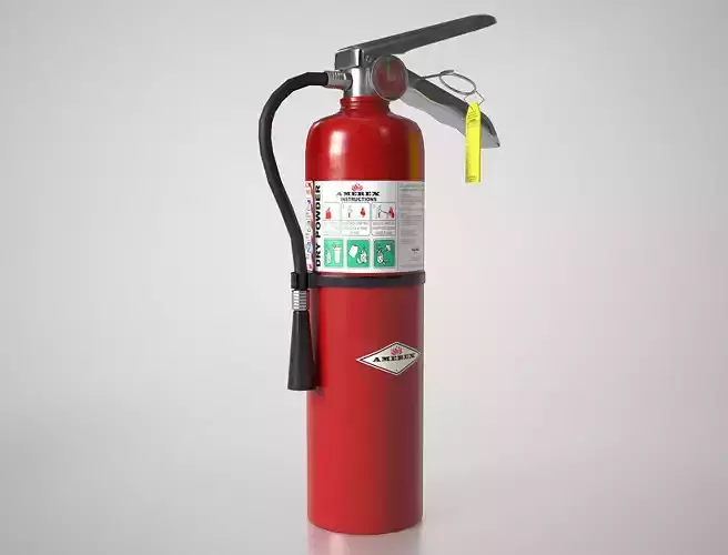 Fire Extinguisher Gameready Unreal Engine Low-poly 3D model