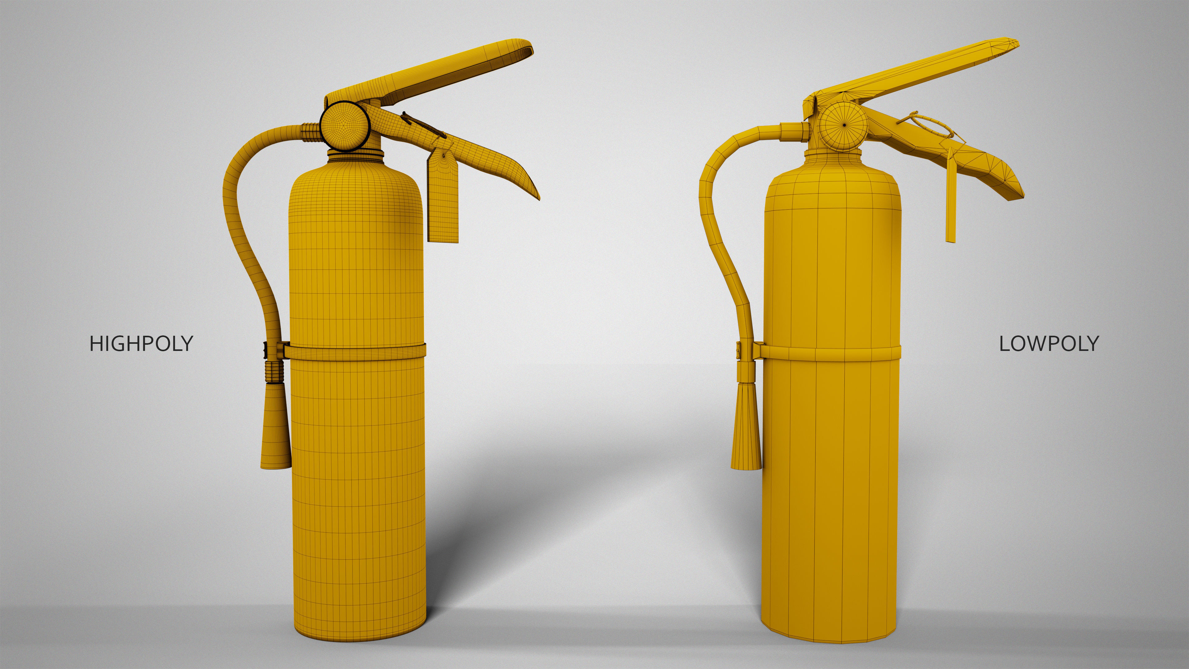 Fire Extinguisher Gameready Unreal Engine Low-poly 3D model_15
