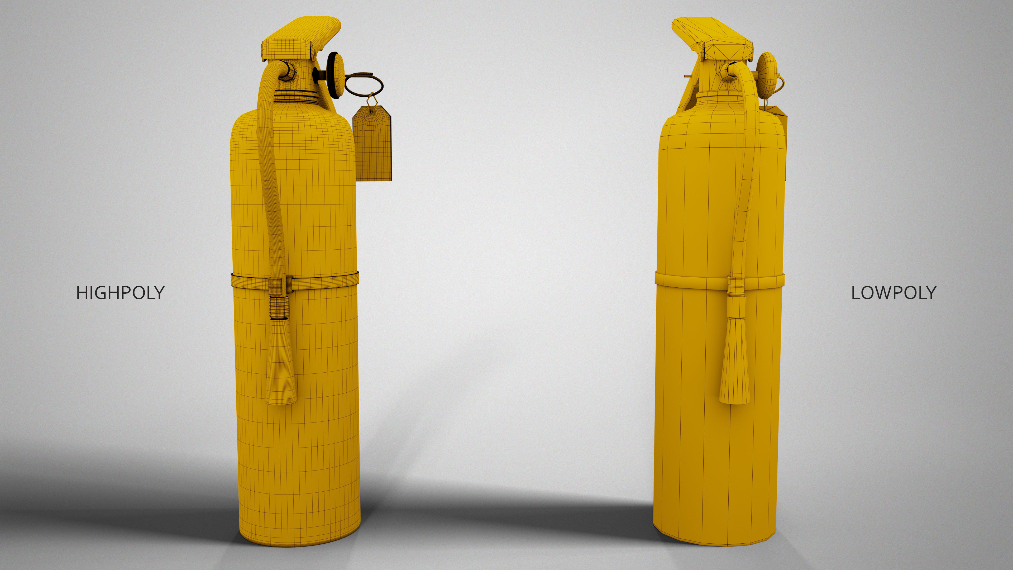 Fire Extinguisher Gameready Unreal Engine Low-poly 3D model_17