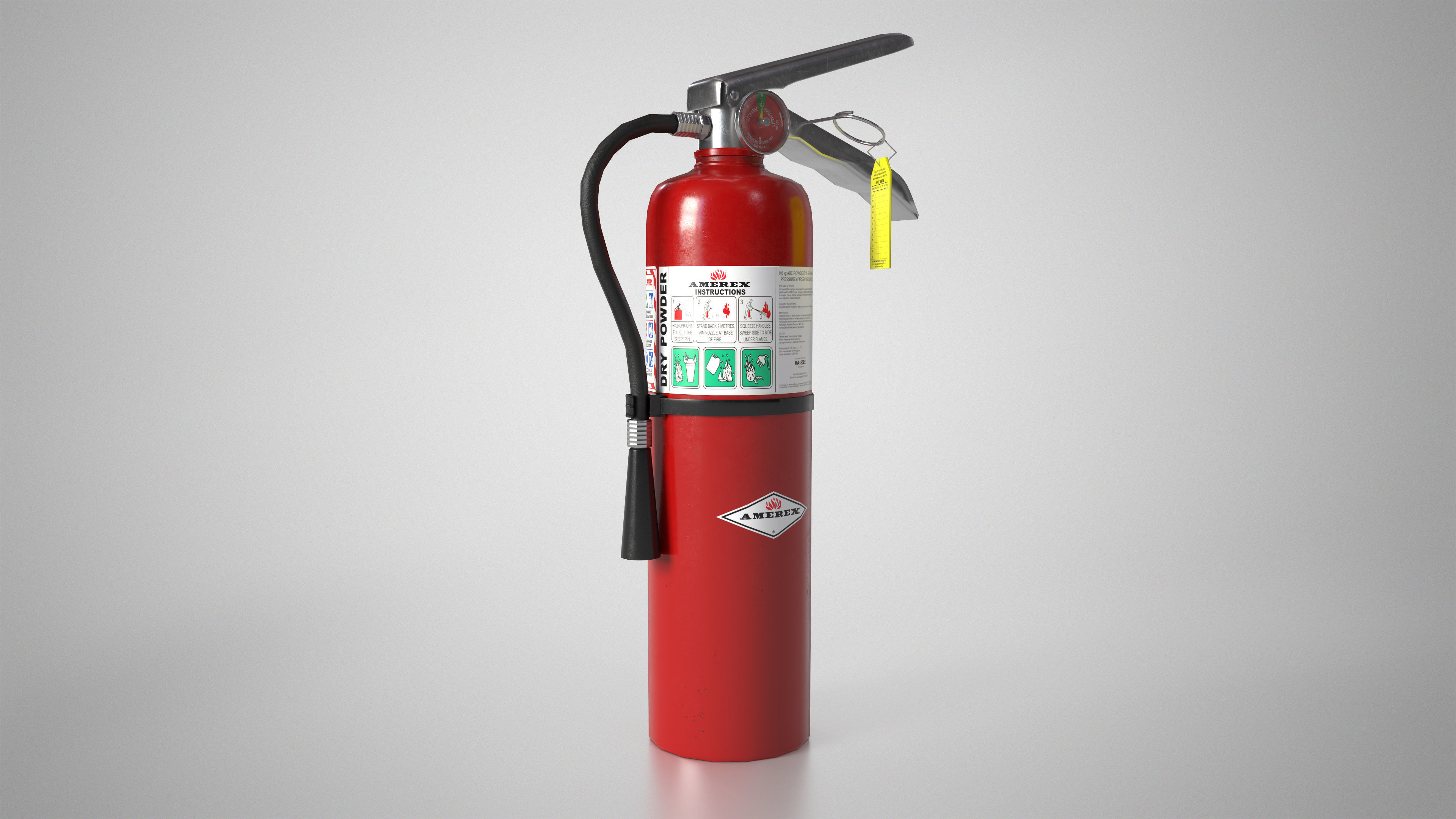 Fire Extinguisher Gameready Unreal Engine Low-poly 3D model_3
