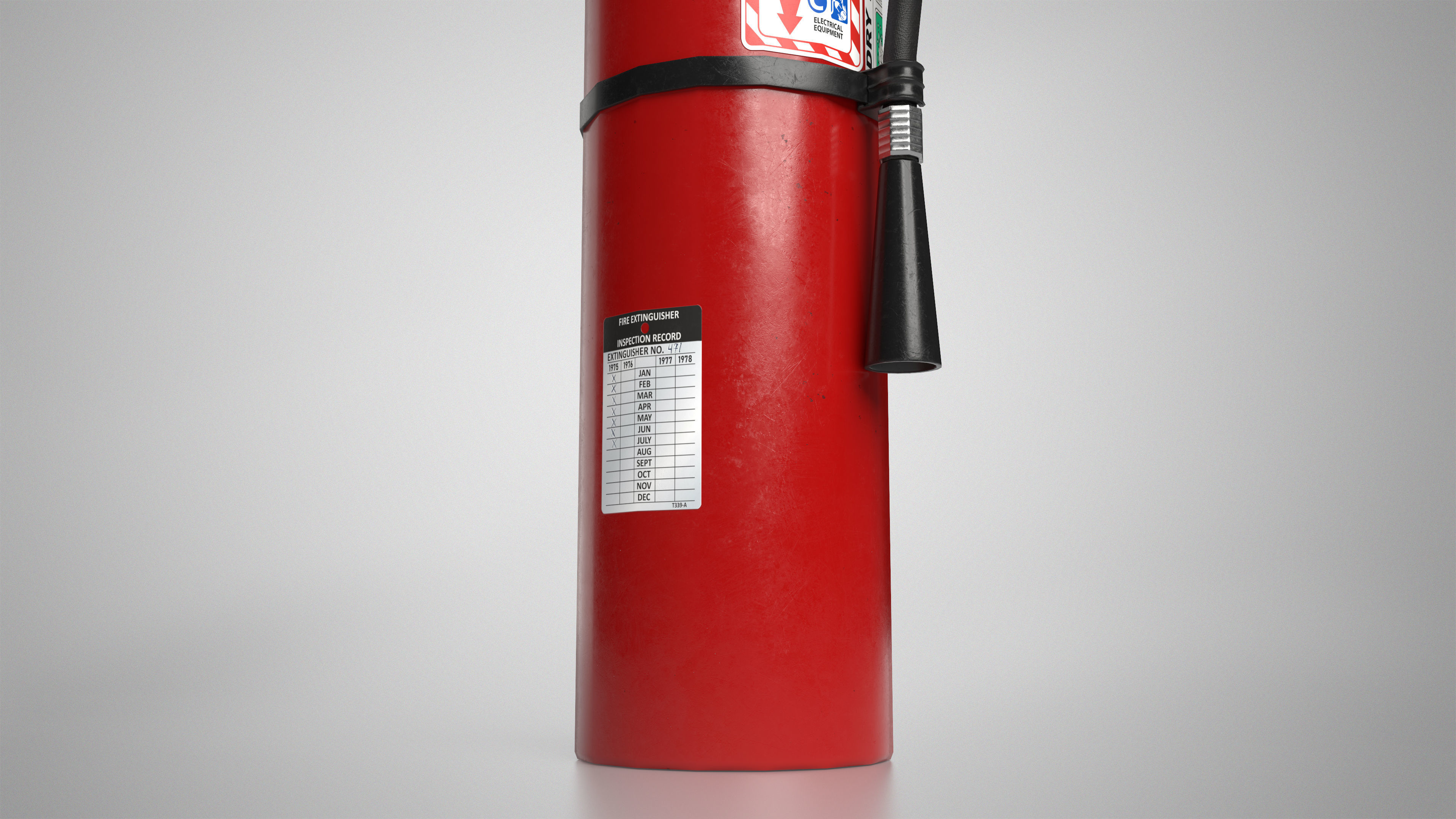 Fire Extinguisher Gameready Unreal Engine Low-poly 3D model_11