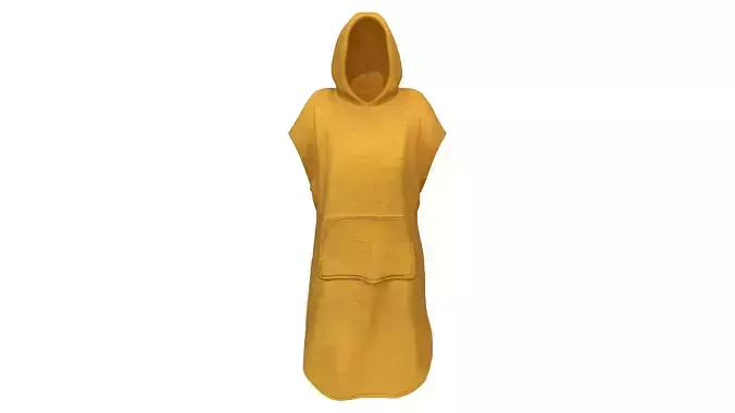 Female Changing Robe Towel Poncho With Hood