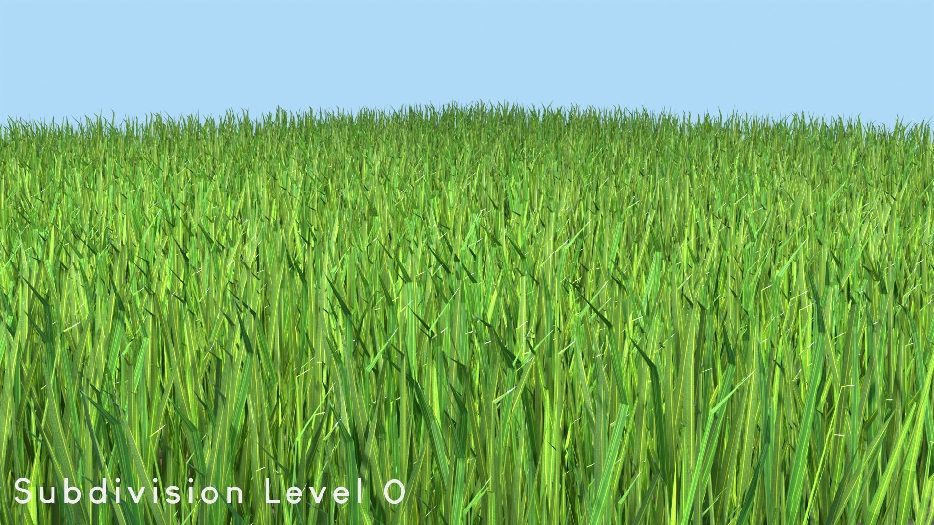 Low Poly Grass Low-poly 3D model_3